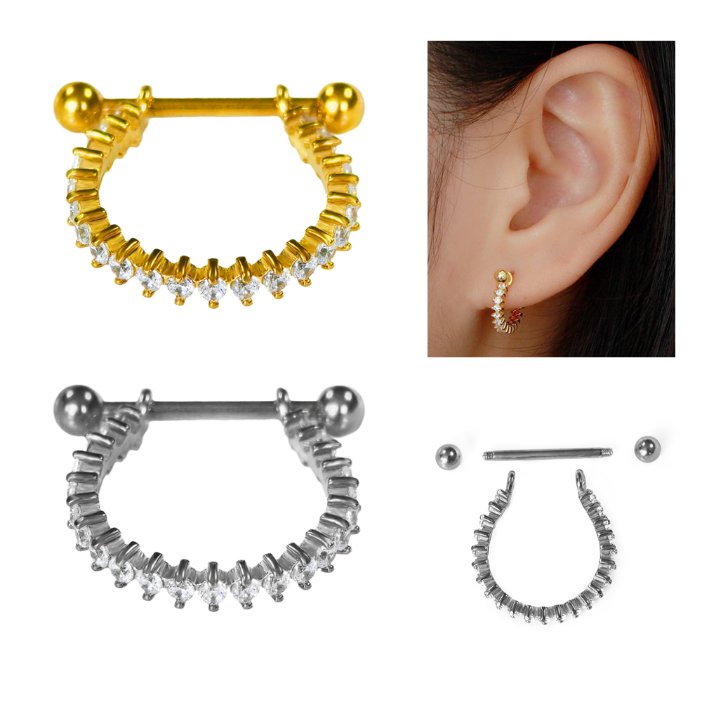 Conch Earring Hoop - 100% 316L Stainless steel Circle Earring