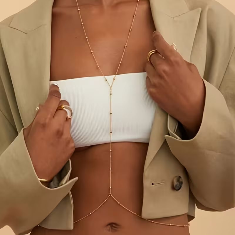 Body Jewelry Women - Fashion Simple Bead Chain Bohemian Women's
