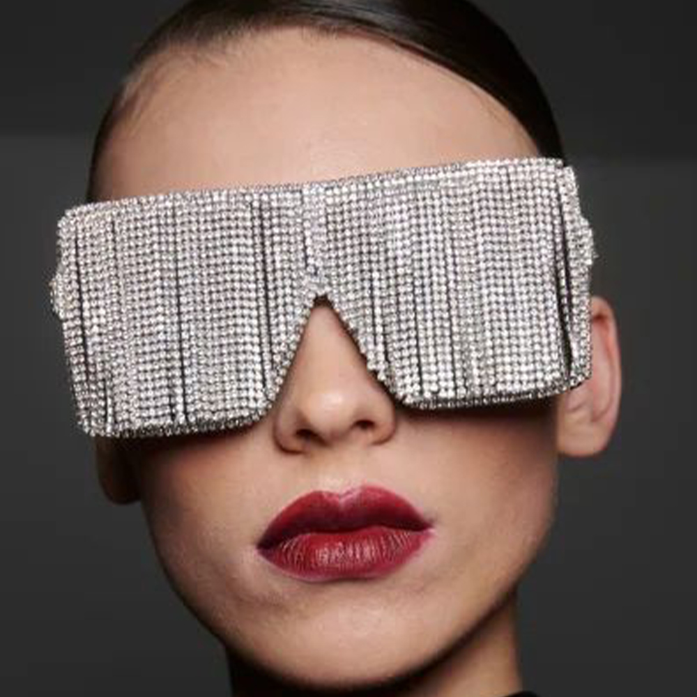 Body Jewelry Good Quality - Stonefans New Exaggerated Glasses Frames Luxury