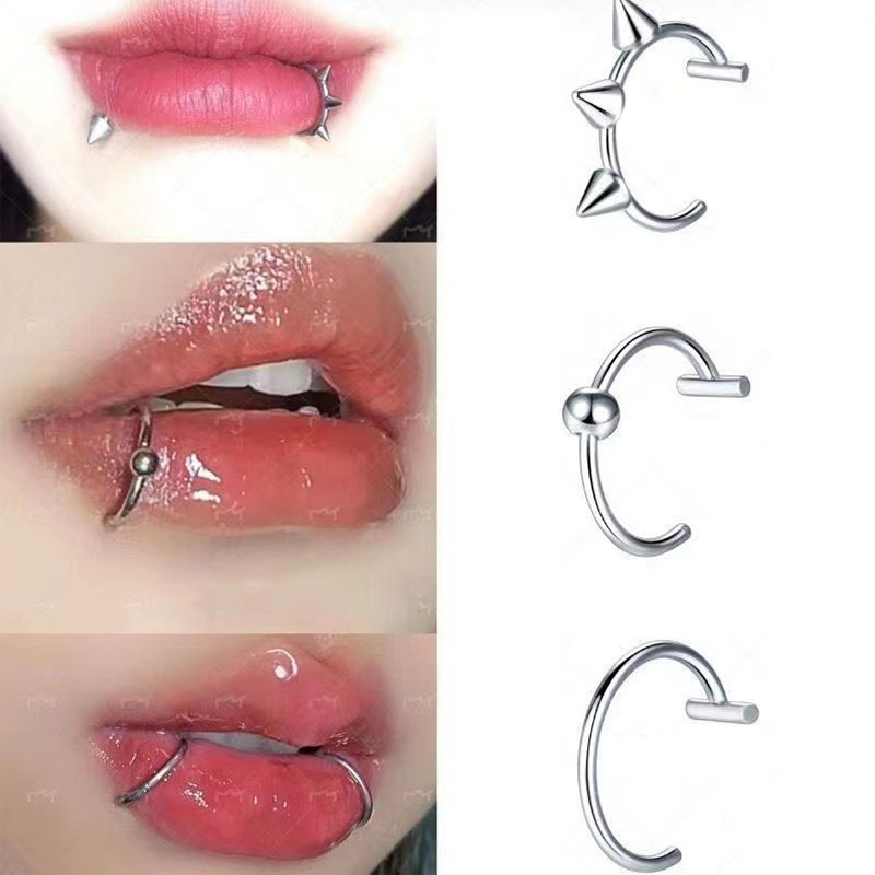 Body Jewelry Labret - 1Pc Stainless Steel Fake Nose Ring