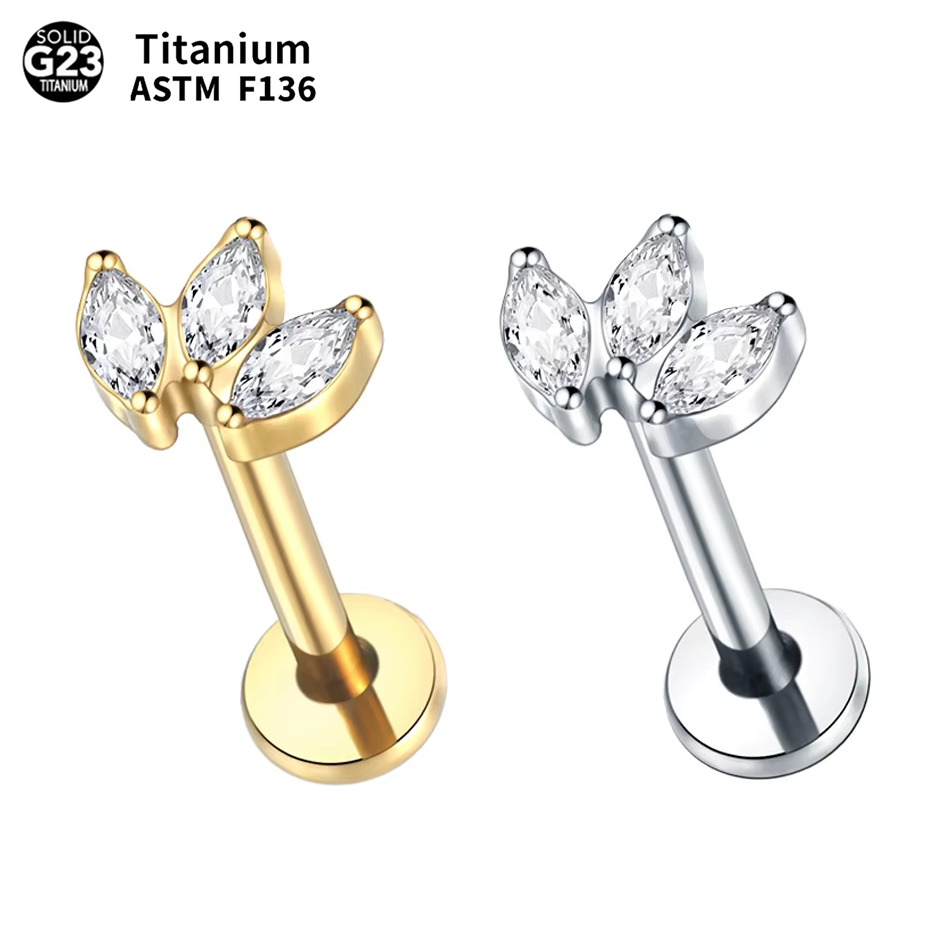 Body Jewelry Labret - 1pc Labret Piercing Titanium Lip Studs