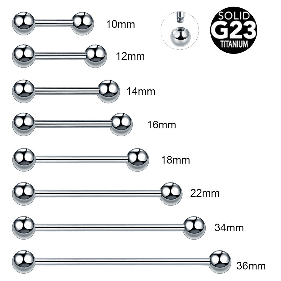Body Jewelry Nipple Rings - 1PC 14G 16G Titanium Industrial Helix