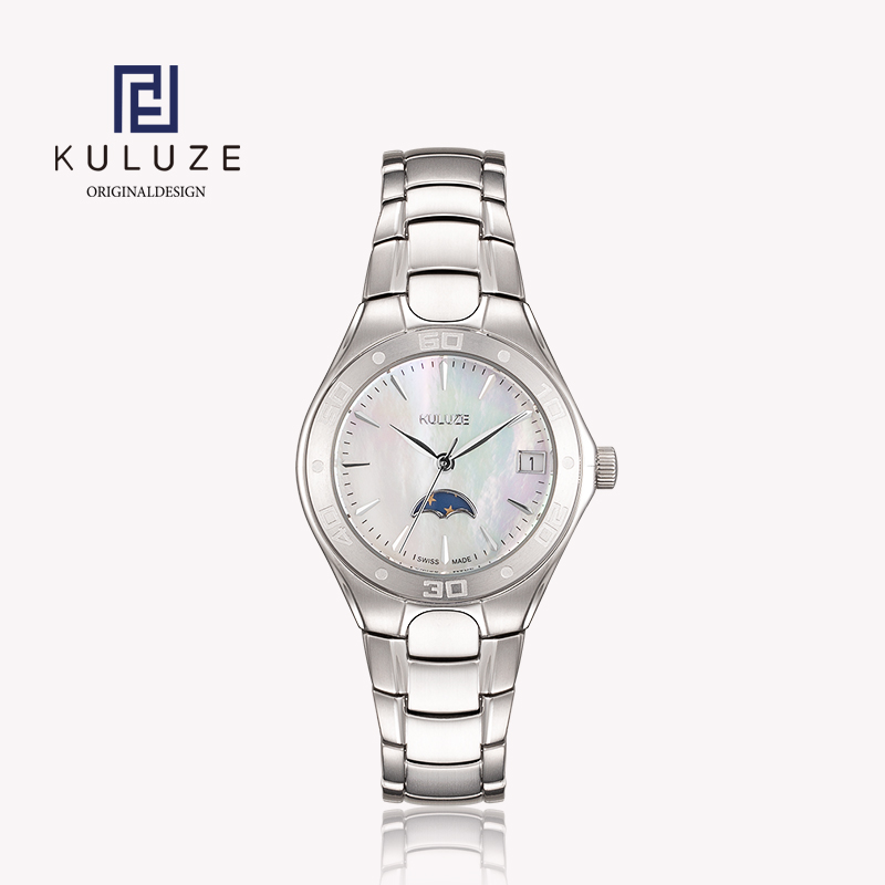 Body Jewelry Titanium - KULUZE Titanium Lady Watch Swiss Ronda
