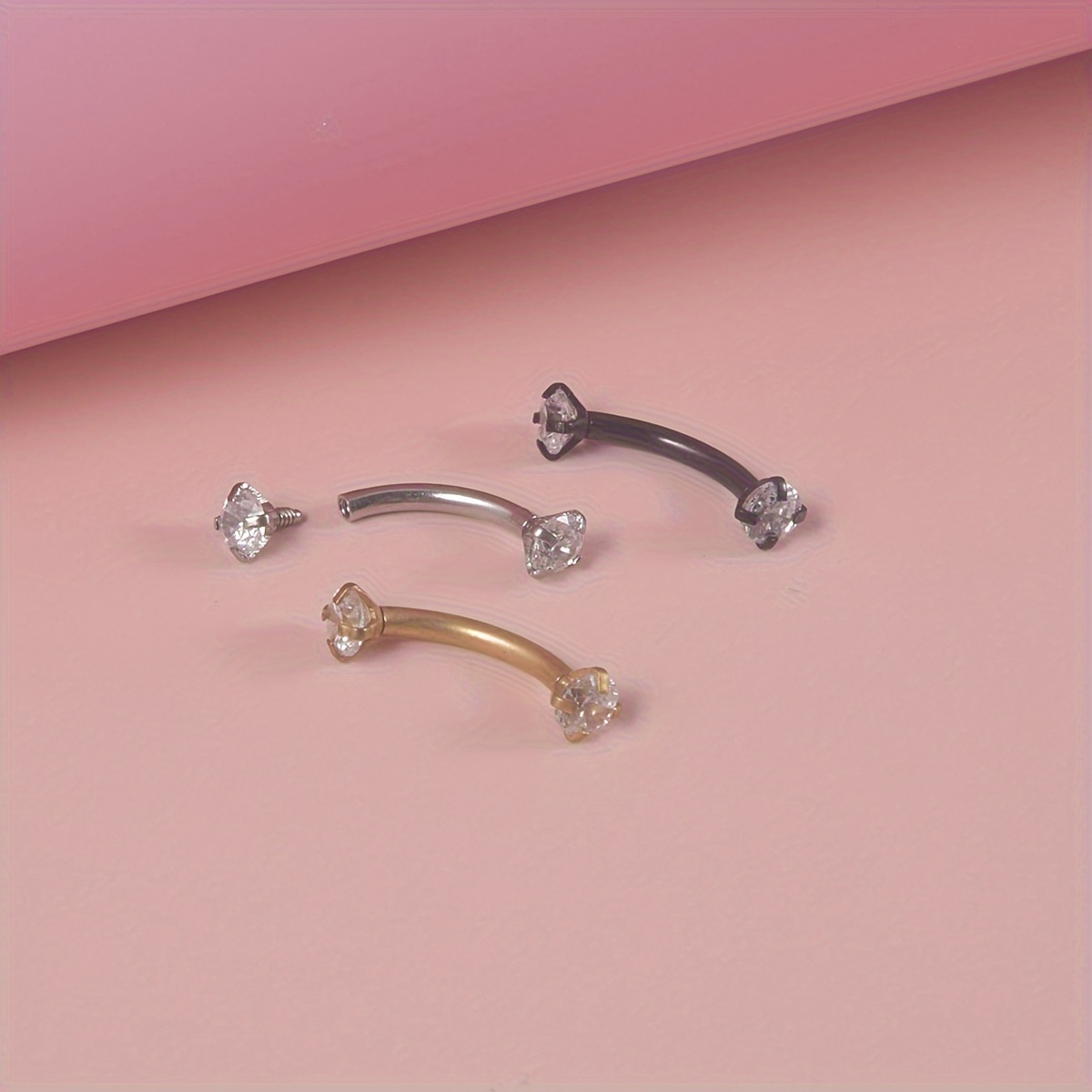 3pcs 16G Rook Earrings Stainle - Rook Curved Barbell recension och pris