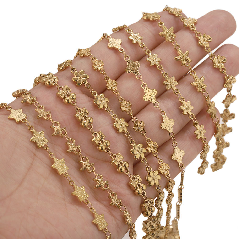 1Meter Stainless Steel Flower  - Body Jewelry Bulk recension och pris