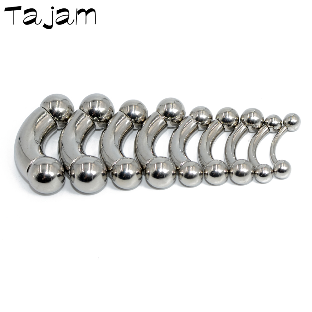 1PC Stainless Steel Straight B - Nipple Bar Curved recension och pris