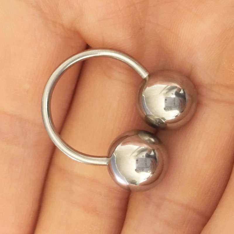 Big Ball Stainless Steel Barbe - Nipple Bar Curved recension och pris