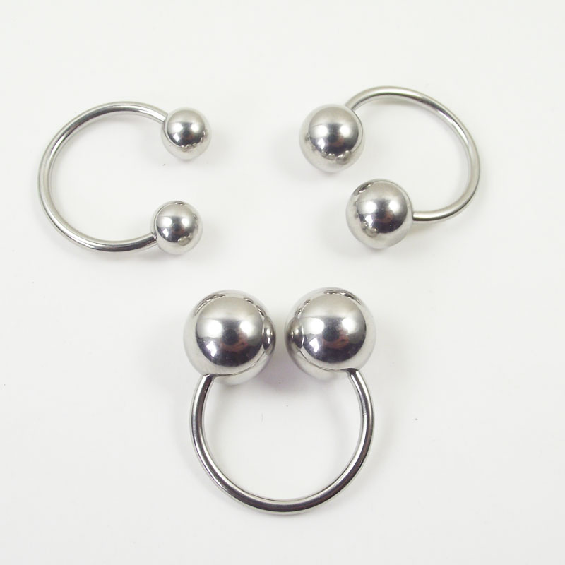 Big Ball Stainless Steel Barbe - Nipple Bar Curved recension och pris