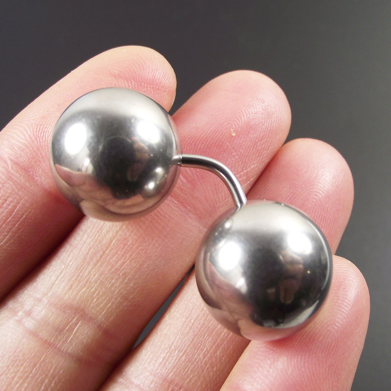 SaYao short bar Big Ball Stain - Nipple Bar Curved recension och pris