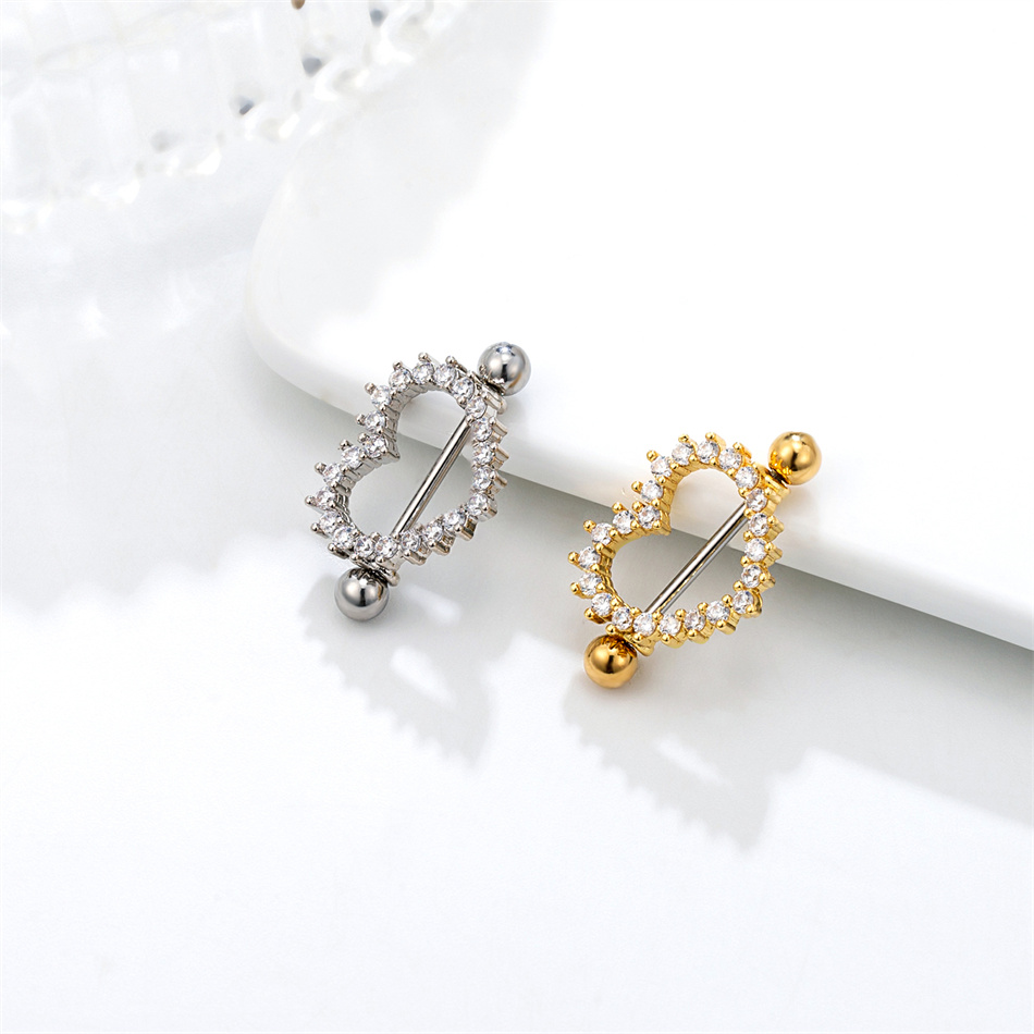 1 Pair Titanium Nipple Piercin - Body Jewelry Nipple Rings recension och pris