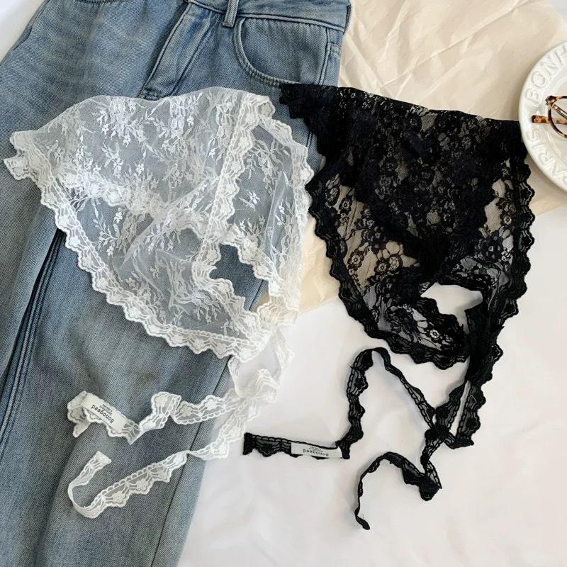 *Frilly Cute Lace Bandana Scar - Body Jewelry Waist Chains recension och pris