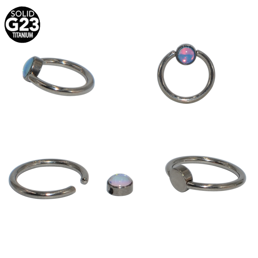 1PC G23 Titanium Bling Bling F - Rook Curved Barbell recension och pris