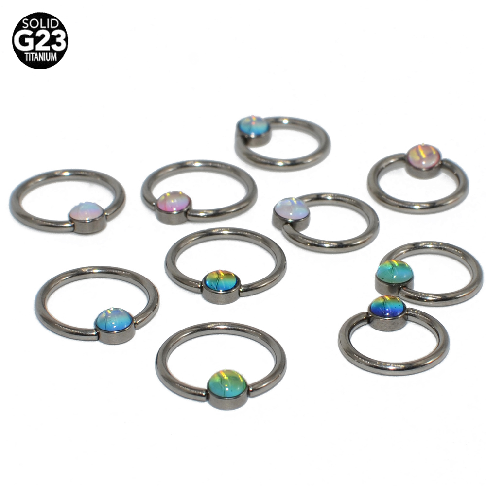 1PC G23 Titanium Bling Bling F - Rook Curved Barbell recension och pris