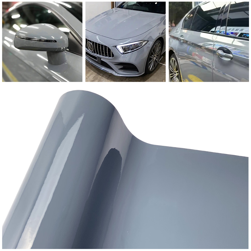 High Gloss Grey Vinyl Wrap Fil - Body Jewelry Glue recension och pris