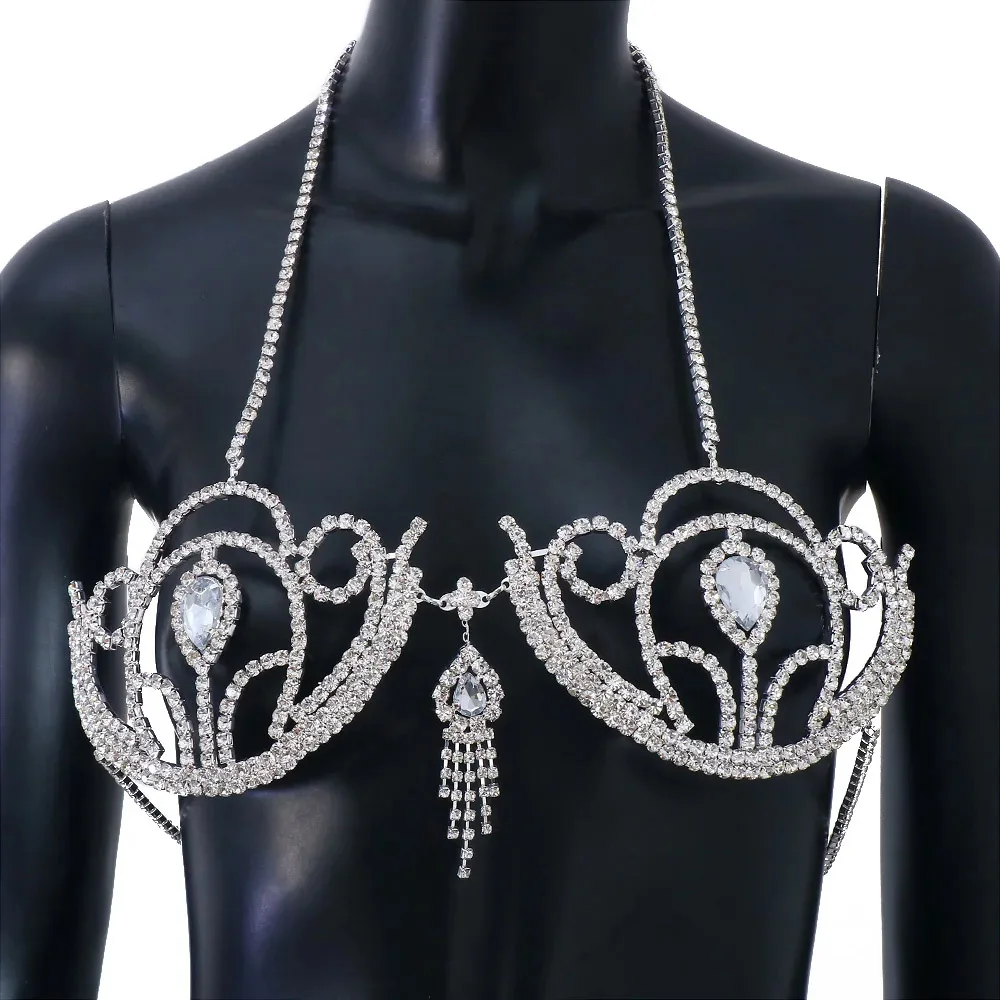 Luxury Rhinestone Bikini Bra G - Body Jewelry Bra recension och pris