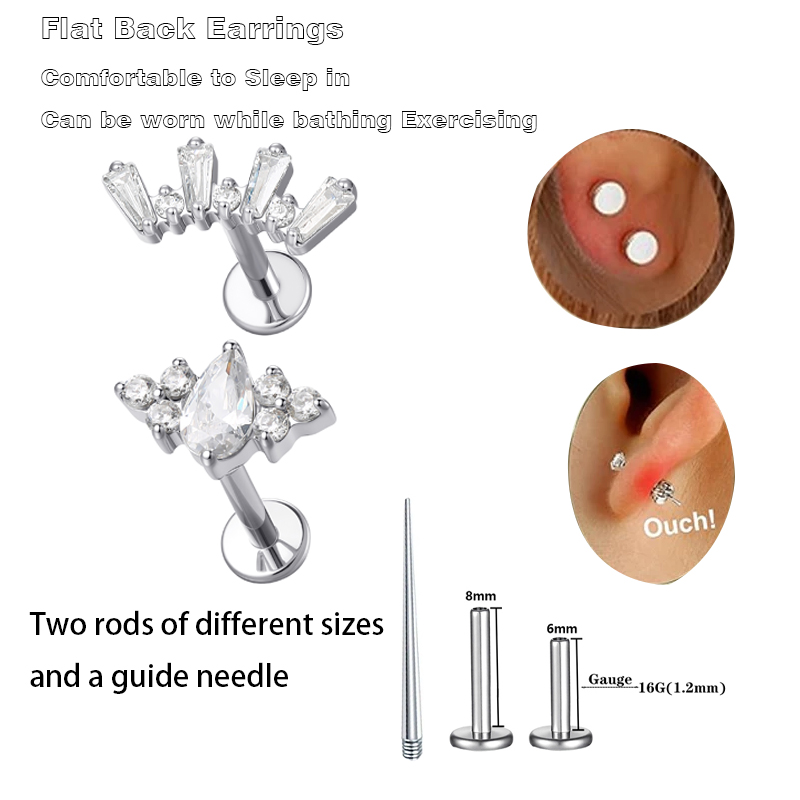 1 Pcs ASTM Titanium Helix Pier - Conch Earring Hoop recension och pris