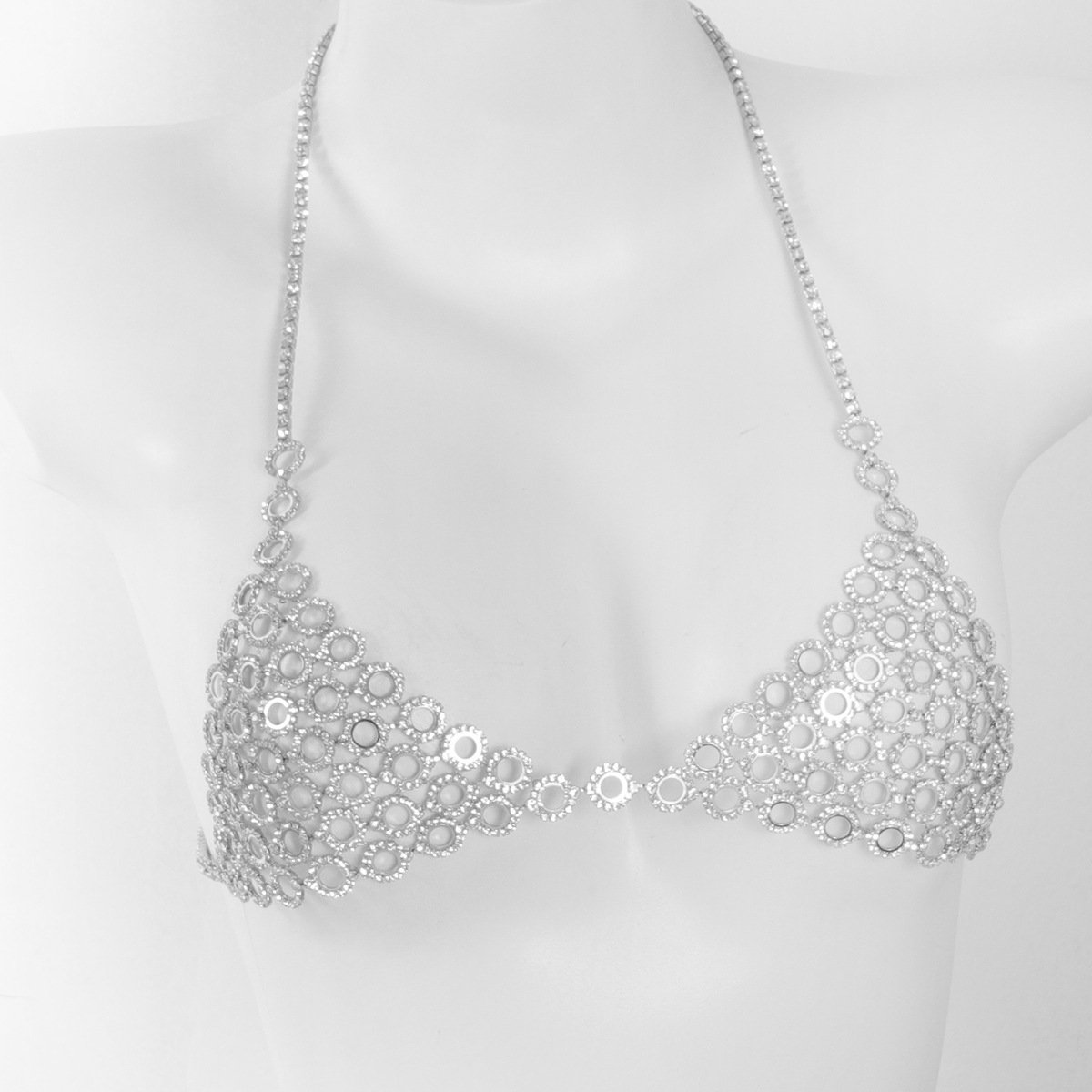 Fashionable Circular Splicing  - Body Jewelry Bra recension och pris