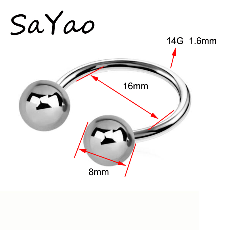 2mm Bar Stainless Steel Barbel - Nipple Bar Curved recension och pris