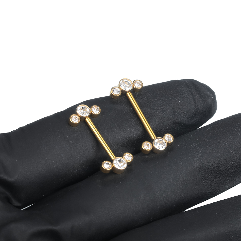 1/5PCS G23 Titanium PIERC Gold - Body Jewelry Nipple Rings recension och pris