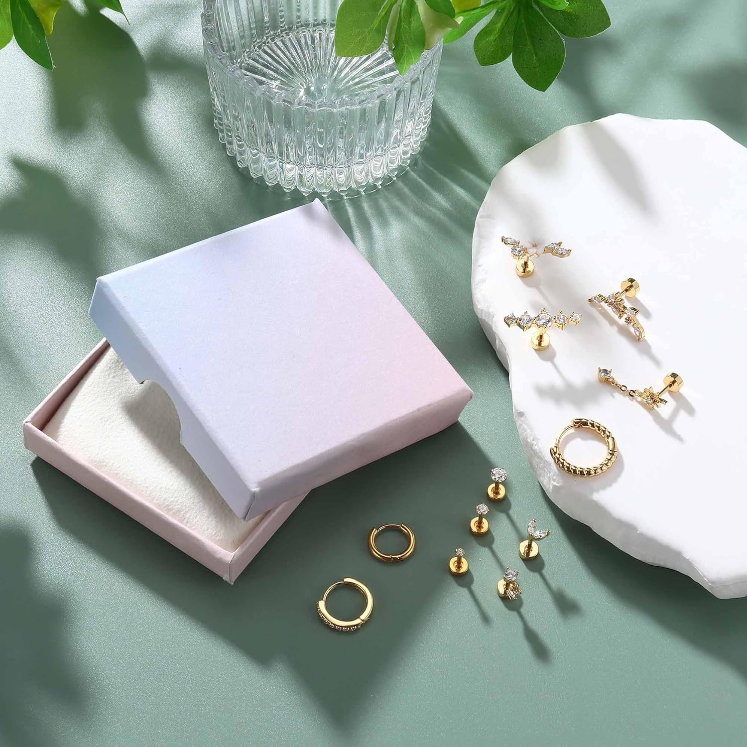 Drperfect 12Pcs Helix Piercing - Conch Earring Hoop recension och pris