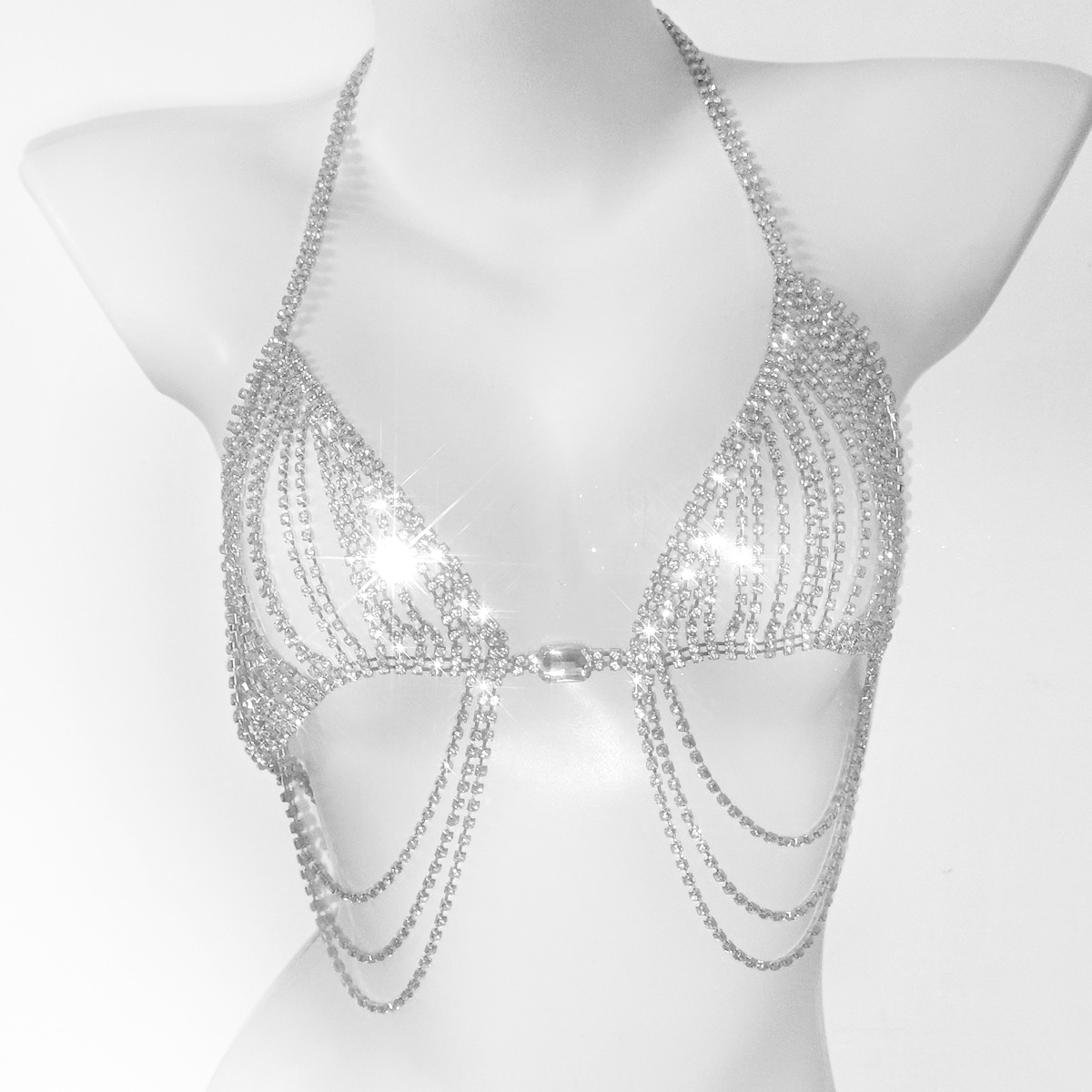 Fashionable Tassels Sexy Rhine - Body Jewelry Bra recension och pris