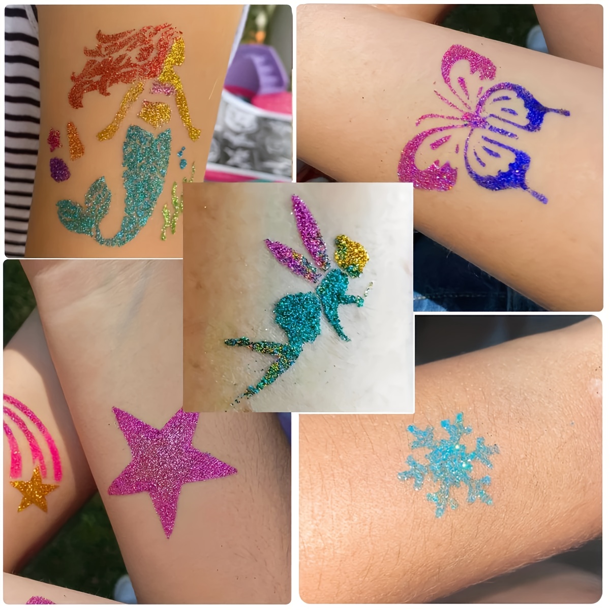DIY Flash Tattoo 12 Colors of  - Body Jewelry Glue recension och pris