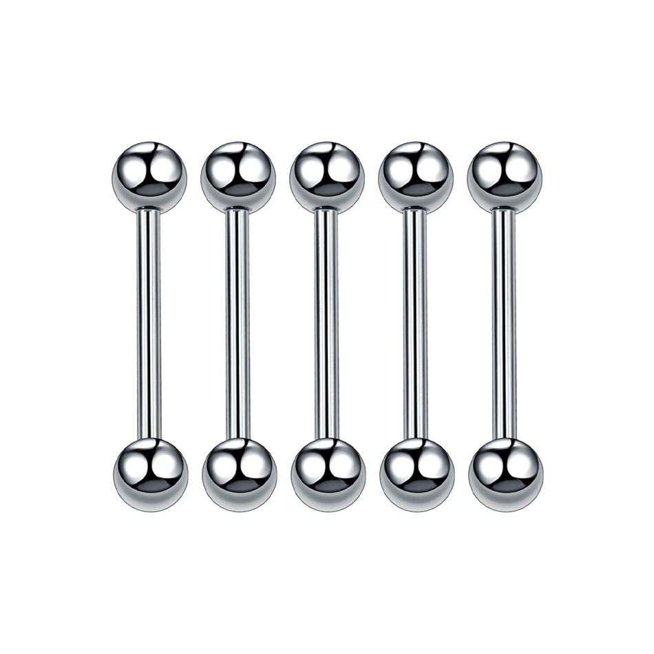 1/5PCS Titanium External Threa - Body Jewelry Nipple Rings recension och pris