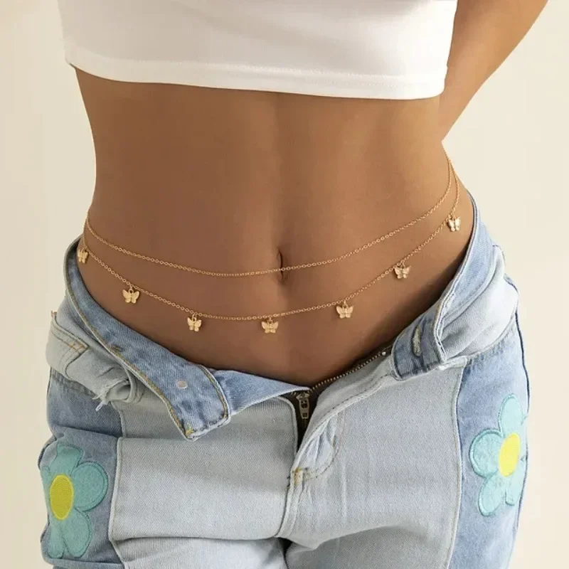 New Charm Sexy Double Layer Bu - Body Jewelry Women recension och pris