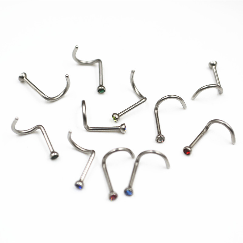 50pcs 20Gx7x2mm Gems Inside No - Body Jewelry Good Quality recension och pris