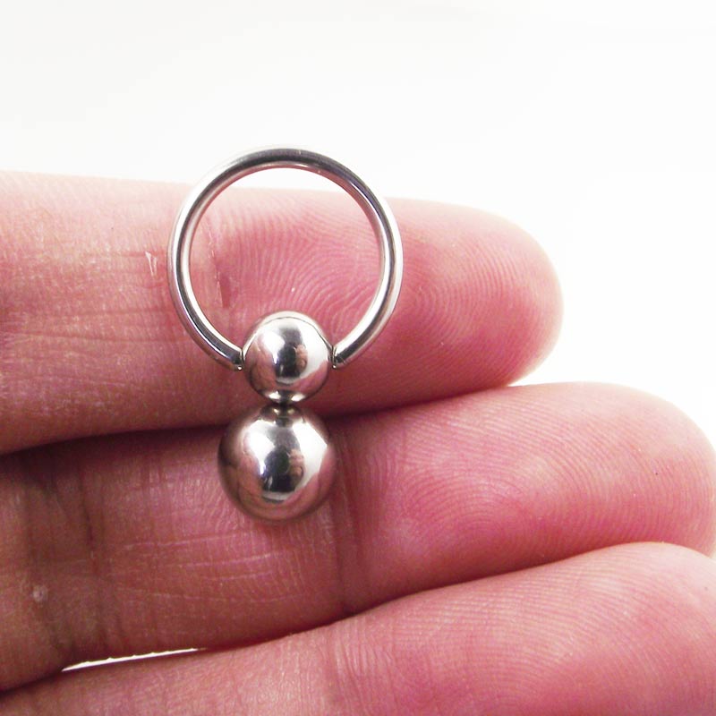 1 Piece Stainless Steel Double - Nipple Bar Curved recension och pris