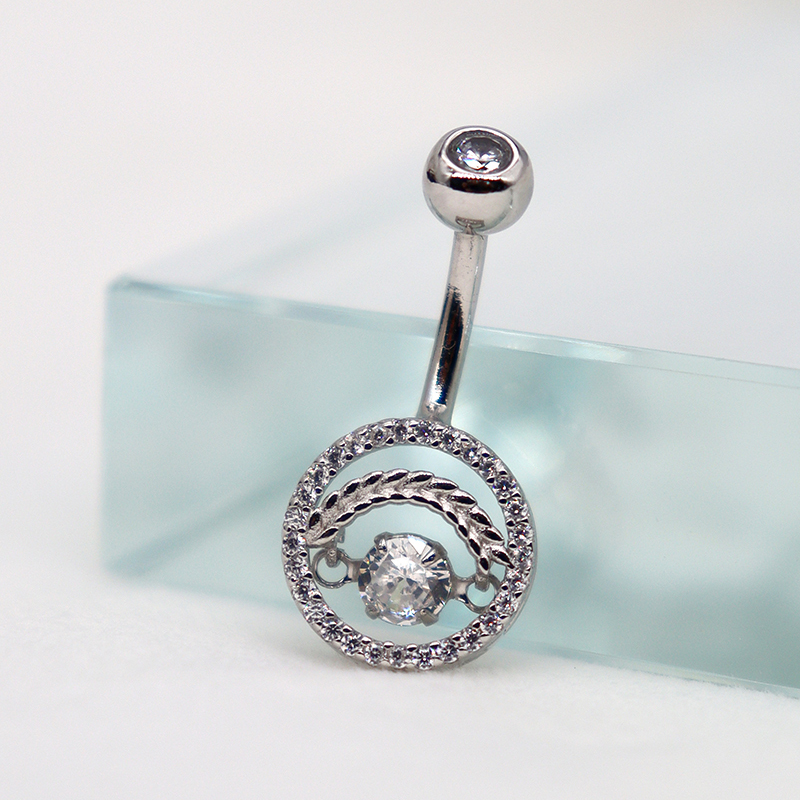 Piercing Belly Button Silver 9 - Body Jewelry Good Quality recension och pris