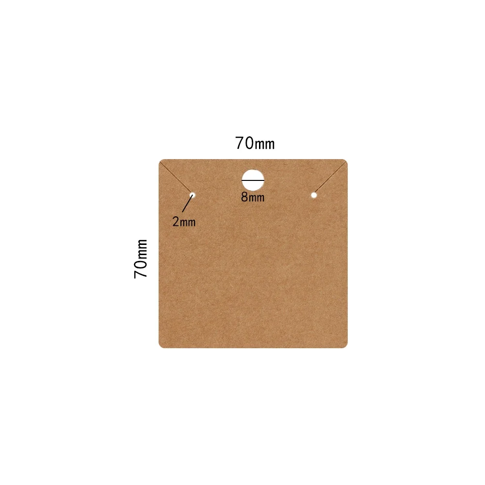 50/100pc 7x7cm Paper Cardboard - Body Jewelry Display recension och pris