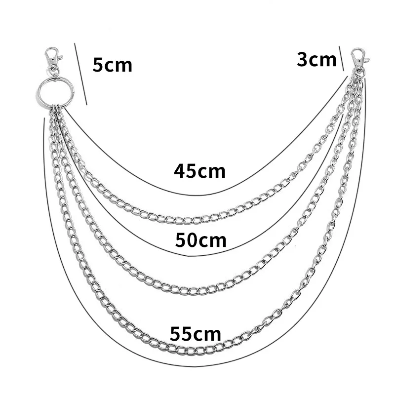 Layer Metal Belt Chain Punk Ho - Body Jewelry Waist Chains recension och pris