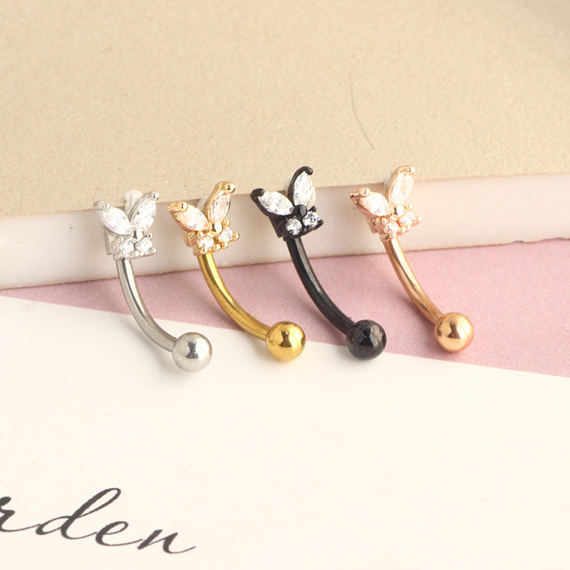 Gold Rook Piercing Jewelry 14K - Rook Curved Barbell recension och pris