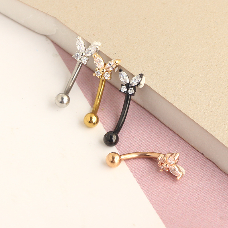Gold Rook Piercing Jewelry 14K - Rook Curved Barbell recension och pris