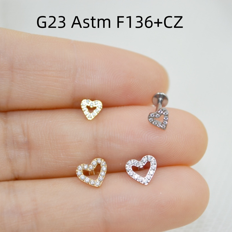 10pcs Body Jewelry 16Gx8mm G23 - Rook Curved Barbell recension och pris
