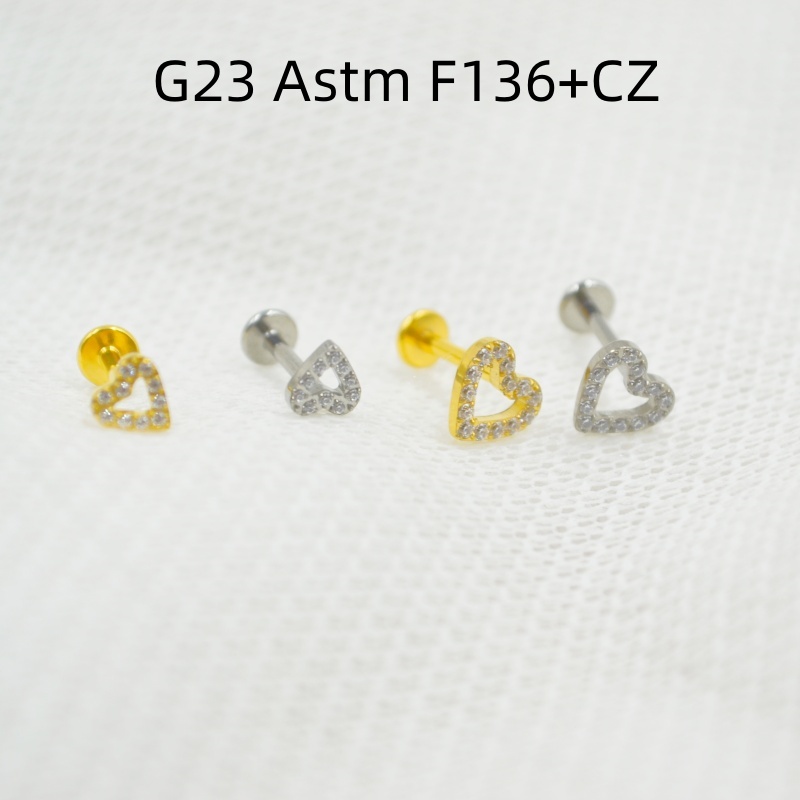 10pcs Body Jewelry 16Gx8mm G23 - Rook Curved Barbell recension och pris