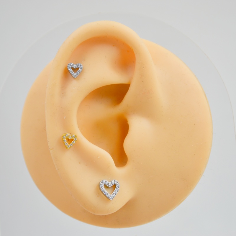 10pcs Body Jewelry 16Gx8mm G23 - Rook Curved Barbell recension och pris