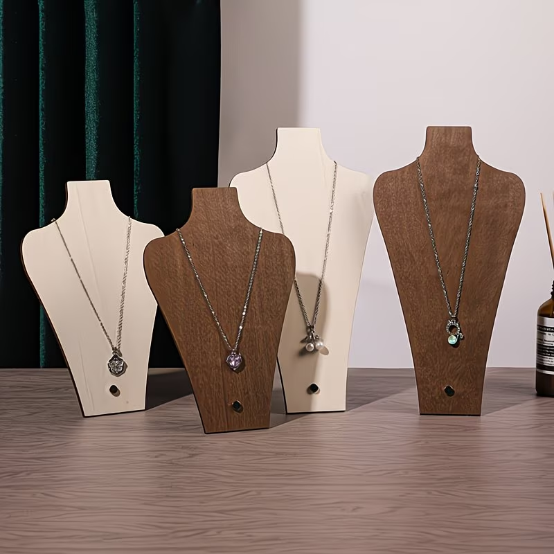 Walnut Wood Detachable Mannequ - Body Jewelry Display recension och pris