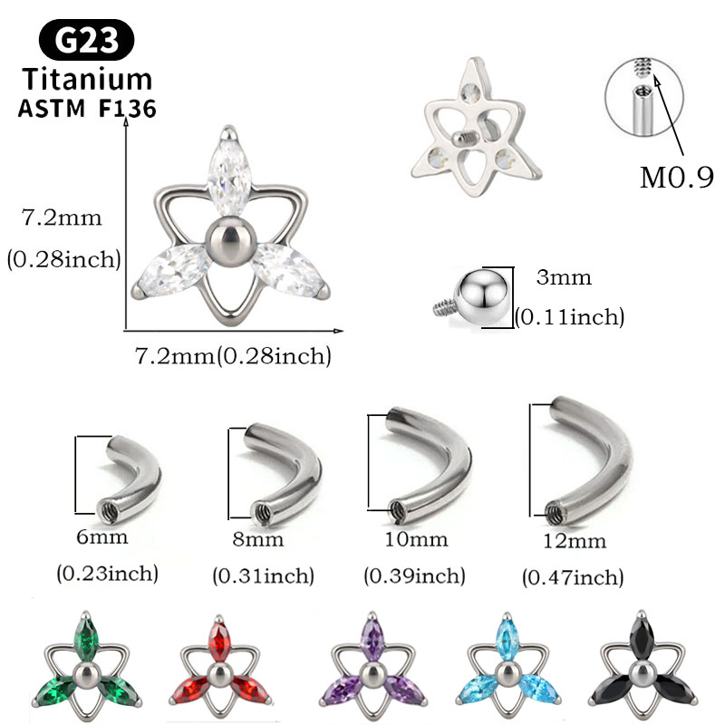 NORYAN ASTM F136 Titanium Trin - Rook Curved Barbell recension och pris