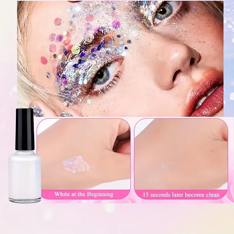12 Colors of Glitter DIY Flash - Body Jewelry Glue recension och pris