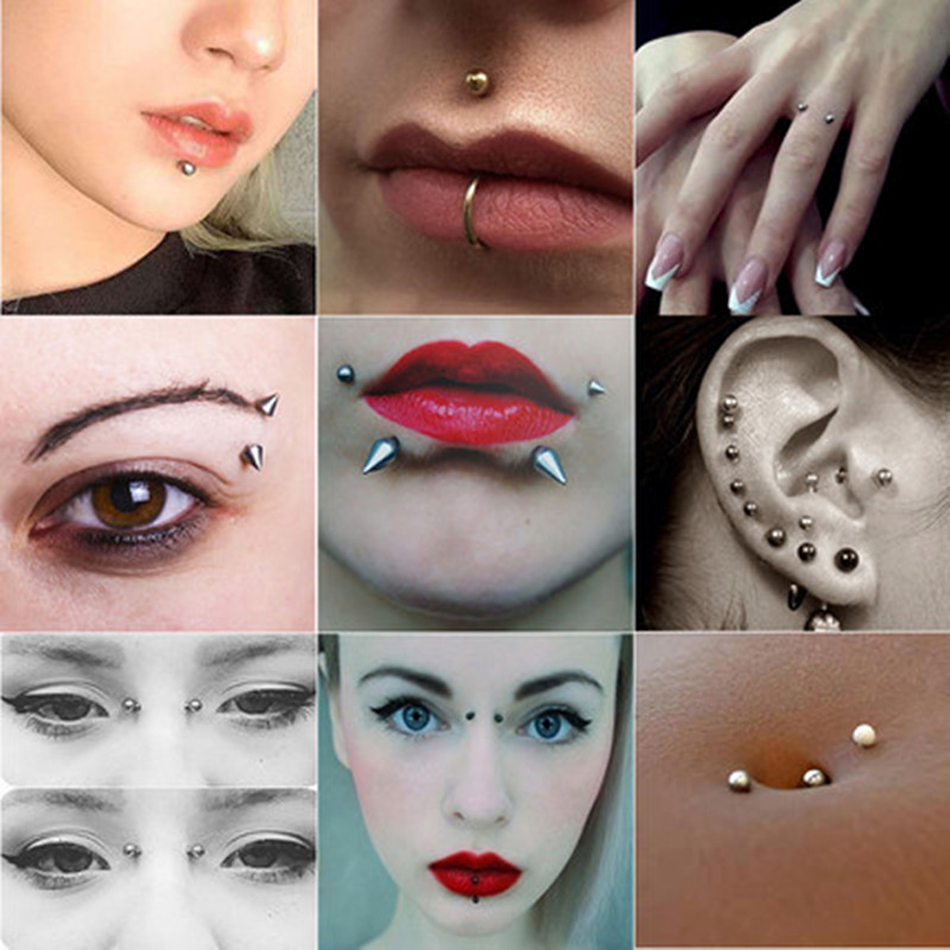 100pcs/lot Steel Earring Barbe - Body Jewelry Nipple Rings recension och pris