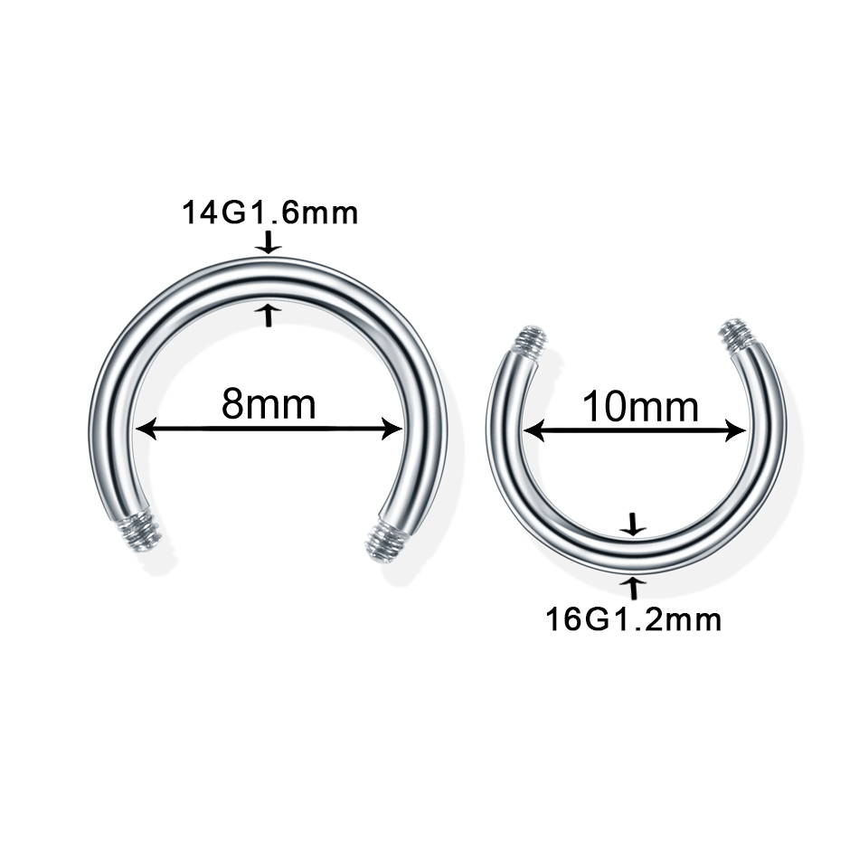 100pcs/lot Steel Earring Barbe - Body Jewelry Nipple Rings recension och pris
