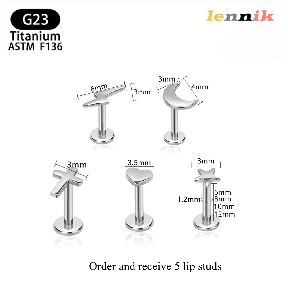 LENNIK F136 Titanium Alloy Cro - Body Jewelry Titanium recension och pris