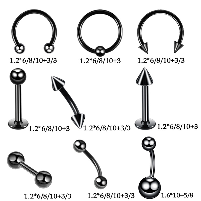 42pcs/set Body Piercing Tool K - Body Jewelry Nipple Rings recension och pris