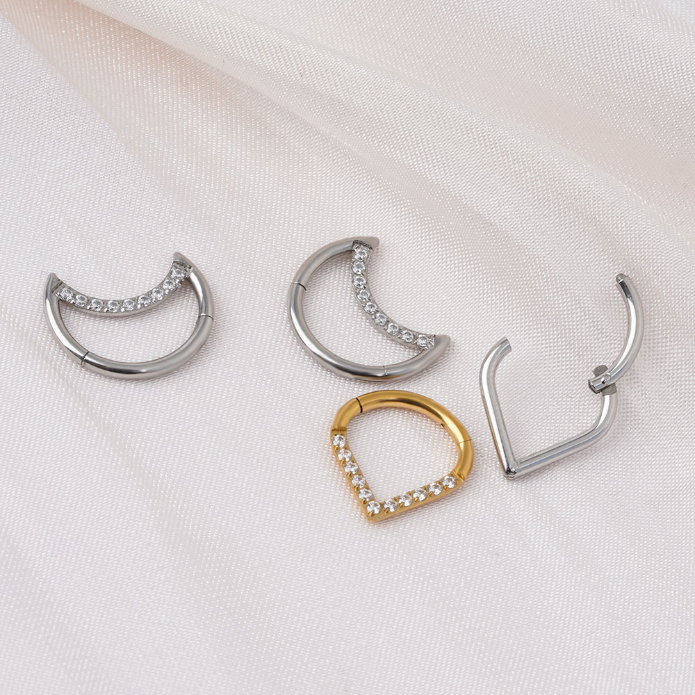 F136 Titanium Hinged Tear Drop - Body Jewelry Labret recension och pris