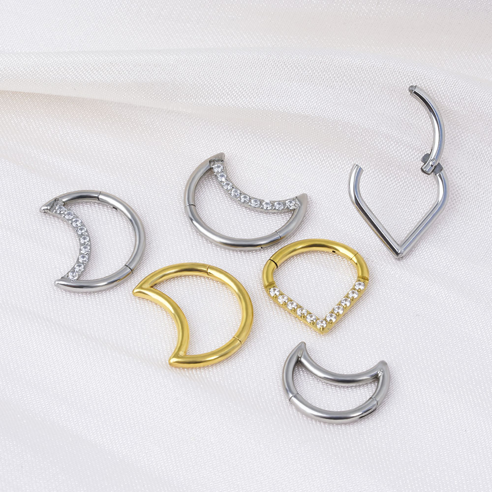 F136 Titanium Hinged Tear Drop - Body Jewelry Labret recension och pris
