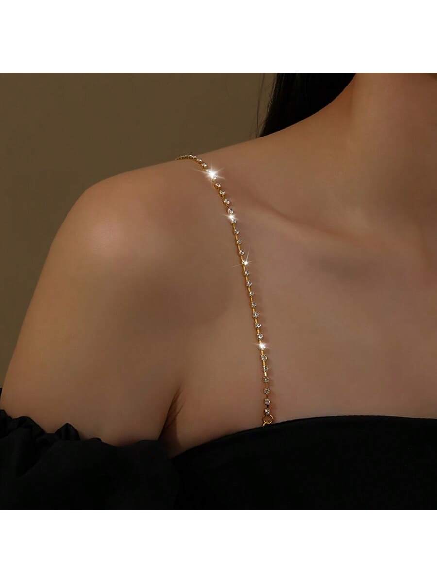 Elegant adjustable rhinestone  - Body Jewelry Bra recension och pris