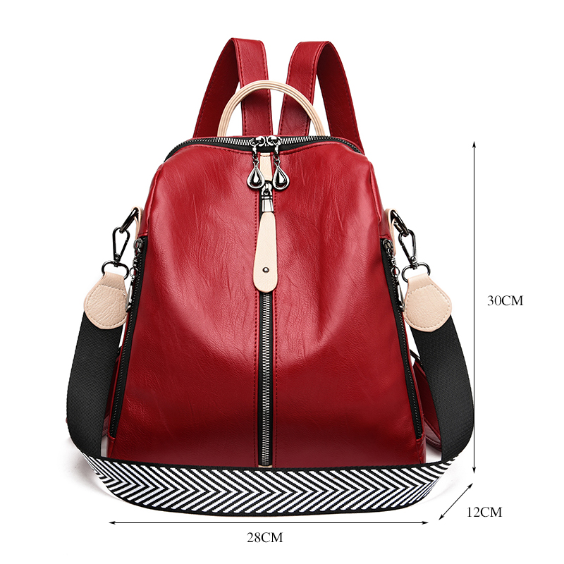 Fashion Backpack Women Soft Le - Body Jewelry Back recension och pris