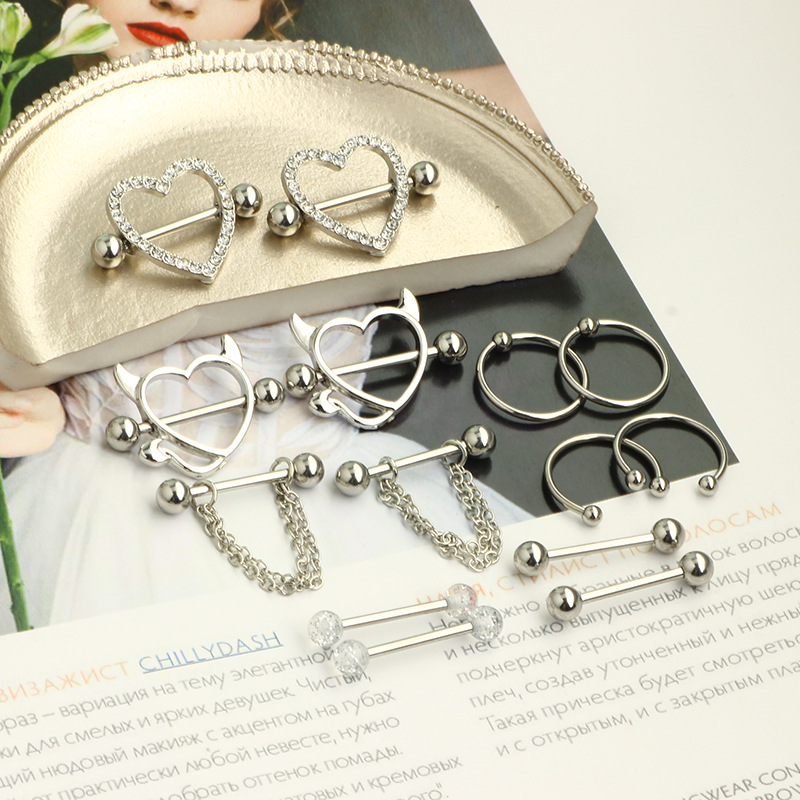 14G Stainless Steel Nipple Ton - Body Jewelry Nipple Rings recension och pris